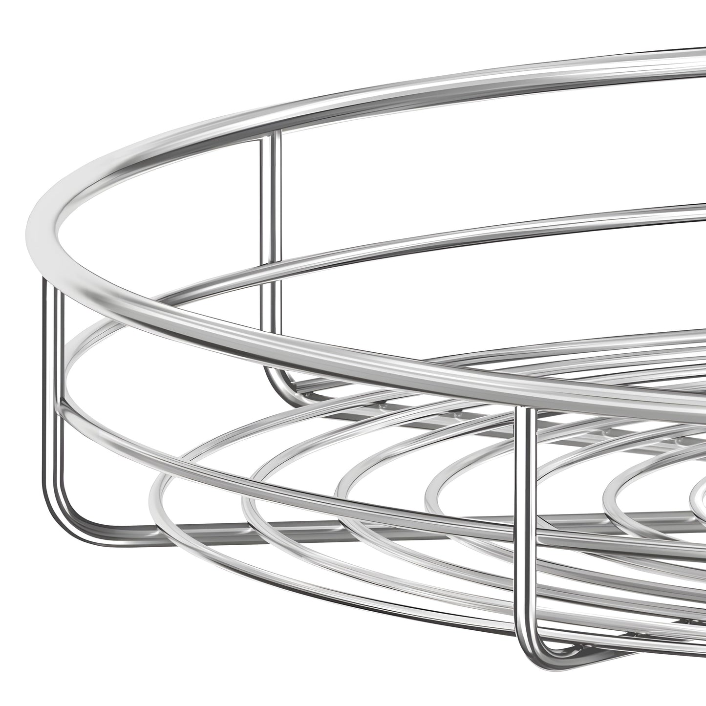 Lazy Susan Turntable for Cabinet - Corner Cabinet Organizer for Kitchen, Full Circle Corner Cabinet Lazy Susan Replacement Shelves Rotating Rack for Corner Base