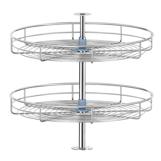 Lazy Susan Turntable for Cabinet - Corner Cabinet Organizer for Kitchen, Full Circle Corner Cabinet Lazy Susan Replacement Shelves Rotating Rack for Corner Base